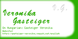 veronika gasteiger business card